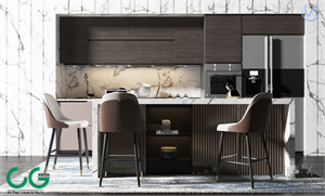 modern marble bar chair 3d model